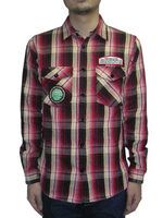 SCANNER/ WORK CHECK SHIRTS【RED】:リフレクトトヨハシ[REFLECT TOYOHASHI]