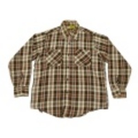 M★古着ヘビーネルシャツ 70年代 こげ茶他