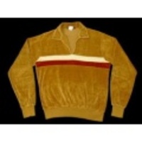 M★古着ベロアシャツ 80年代 ベージュ他