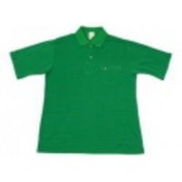 M★古着ポロシャツ MUNSINGWEAR 緑Ｘ青ボーダー