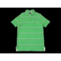 M★古着ポロシャツ アバクロ 薄緑Ｘ紫、白ボーダー