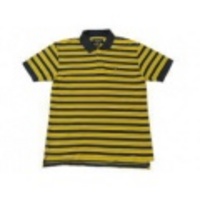 M★古着ポロシャツ アメリカンイーグル 紺×黄ボーダー