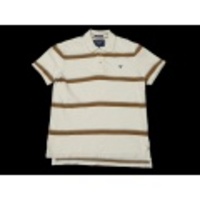 M★古着ポロシャツ アメリカンイーグル 白×茶