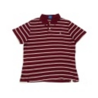 M★古着ポロシャツ ホリスター エンジ