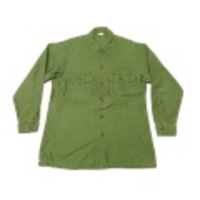 M★古着ミリタリーシャツ 60年代 USMC ステンシル 緑