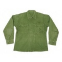 M★古着ミリタリーシャツ 60年代 USMC ステンシル 緑